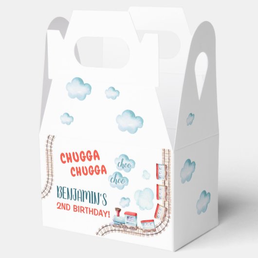 Train Birthday Decor Chugga Chugga Twee Bedankdoosjes (Geopend)