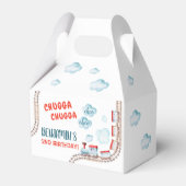 Train Birthday Decor Chugga Chugga Twee Bedankdoosjes (Voorkant Zijde)