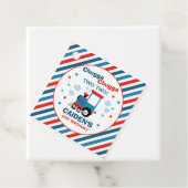 Train Birthday Decor Chugga Chugga Twee Bedankjes Labels (In situ)