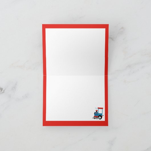 Train Birthday Decor Chugga Chugga Twee Bedankkaart (Binnen)