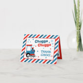 Train Birthday Decor Chugga Chugga Twee Bedankkaart (Voorkant)