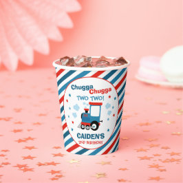 Train Birthday Decor Chugga Chugga Twee Papieren Bekers