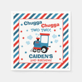 Train Birthday Decor Chugga Chugga Twee Servet