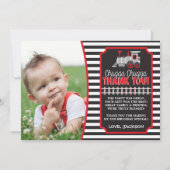 Train Birthday Hartelijk dank, kaart met enveloppe (Voorkant)