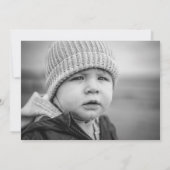 Train Birthday Invitation | Blauwe trein Kaart (Achterkant)