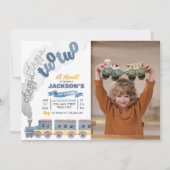 Train Birthday Invitation Chugga Chugga Twee Twee Kaart (Voorkant)