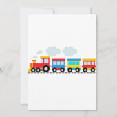 Train Birthday Invitation Chugga Chugga Twee Twee Kaart (Achterkant)