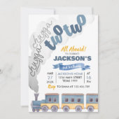Train Birthday Invitation Chugga Chugga Twee Twee Kaart (Voorkant)