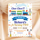 Train Birthday Invitation Chugga Chugga Twee Twee Kaart