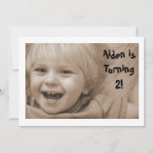 Train Birthday Invitation Kaart (Voorkant)