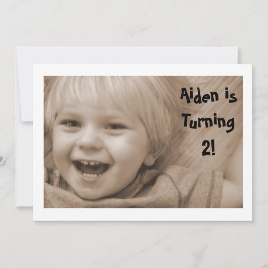 Train Birthday Invitation Kaart (Voorkant)