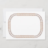 Train Birthday Invite Boy Chugga Choo Train Party Kaart (Achterkant)