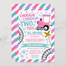 Train Birthday Invite Chugga Chugga Twee Train Kaart