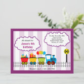 Train Birthday Kaart (Staand voorkant)