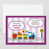 Train Birthday Kaart (Voorkant / Achterkant)