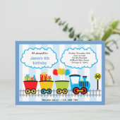 Train Birthday Kaart (Staand voorkant)