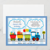 Train Birthday Kaart (Voorkant / Achterkant)