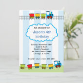 Train Birthday Kaart (Staand voorkant)