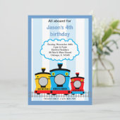 Train Birthday Kaart (Staand voorkant)