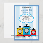 Train Birthday Kaart (Voorkant / Achterkant)