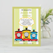 Train Birthday Kaart (Staand voorkant)