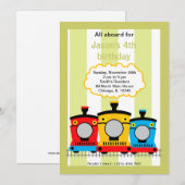 Train Birthday Kaart (Voorkant / Achterkant)