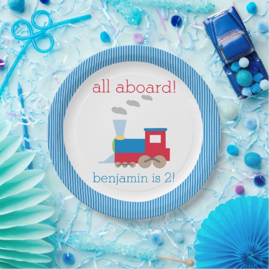 Train Birthday Party Bord (Feest)