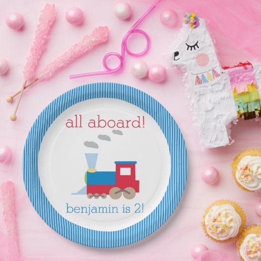 Train Birthday Party Bord (Feest)