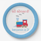 Train Birthday Party Bord (Voorkant)