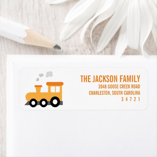 Train Birthday Party Etiket (Insitu)