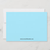 Train Birthday Party Invitation Kaart (Achterkant)