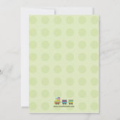 Train Birthday Party Invitation Kaart (Achterkant)