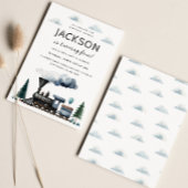 Train Birthday Party Invitation Kaart