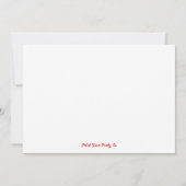 Train Birthday Party Invitation Kaart (Achterkant)