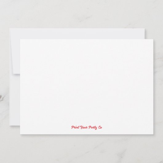 Train Birthday Party Invitation Kaart (Achterkant)