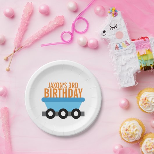 Train Birthday Party Papieren Bordje (Feest)