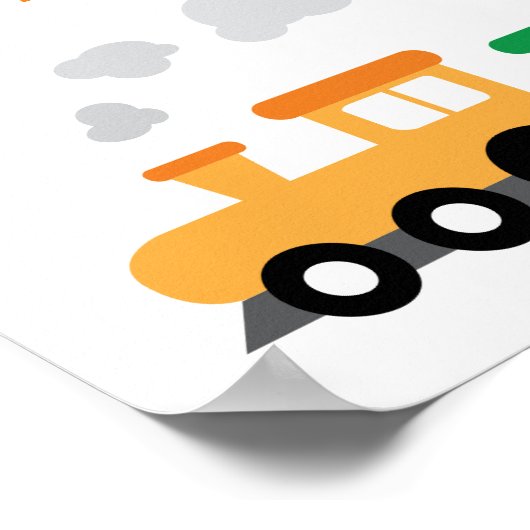 Train Birthday Party Poster (Hoek)