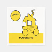 Train Birthday Party Servet (Voorkant)