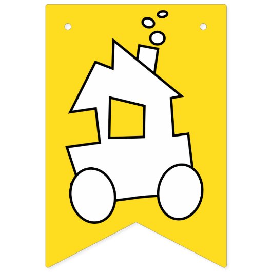 Train Birthday Party Vlaggetjes (Tweede vlag)