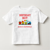 Train Birthday T-shirt Toddler Kind (Voorkant)
