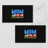 Train Birthday Theme Mam Birthday Boy Train Birth Visitekaartje (Voorkant / Achterkant)