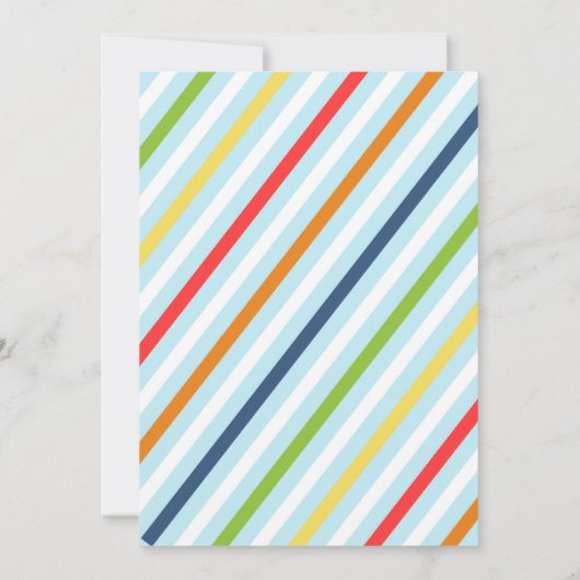 Train Birthday-uitnodigingen Kaart (Achterkant)