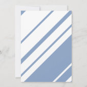 Train Blue Balloons Boy Whimsical Baby shower Bedankkaart (Achterkant)