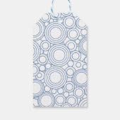 Train Blue Balloons Boy Whimsical Baby shower Cadeaulabel (Achterkant)