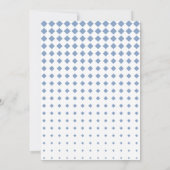 Train Blue Balloons Boy Whimsical Baby shower Kaart (Achterkant)