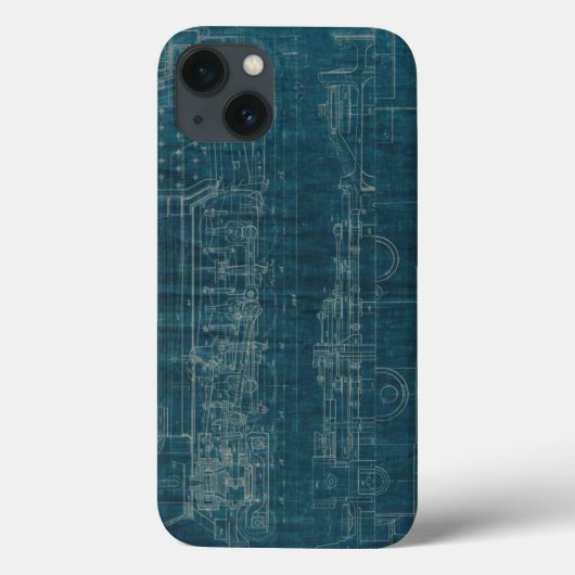 Train Blueprint I Case-Mate iPhone Case (Achterkant)