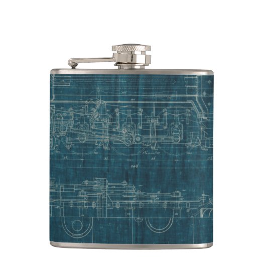 Train Blueprint I Heupfles (Voorkant)