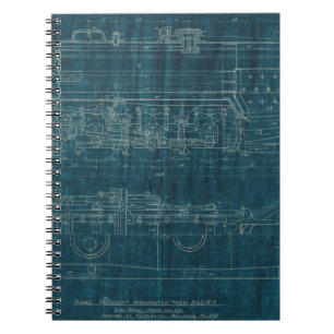 Train Blueprint I Notitieboek