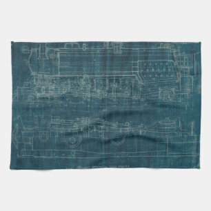 Train Blueprint I Theedoek