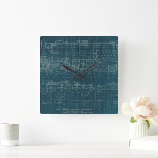 Train Blueprint I Vierkante Klok (Huis)